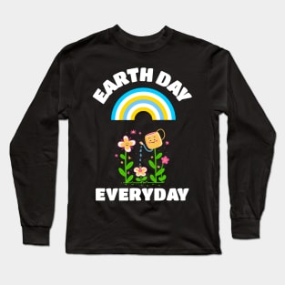 Earth Day Celebration Cute Nature Long Sleeve T-Shirt